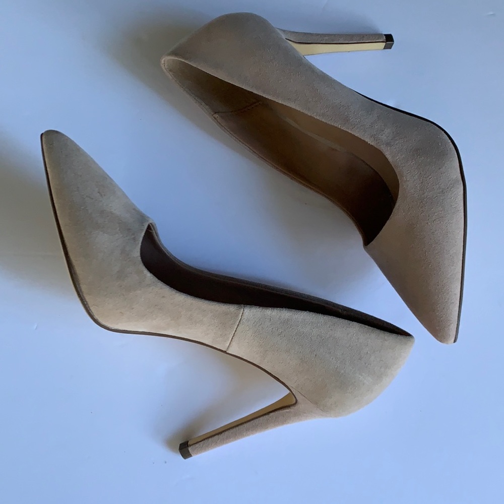 Call It Spring Vegan Suede Pumps Sz 6.5 Tan Heels